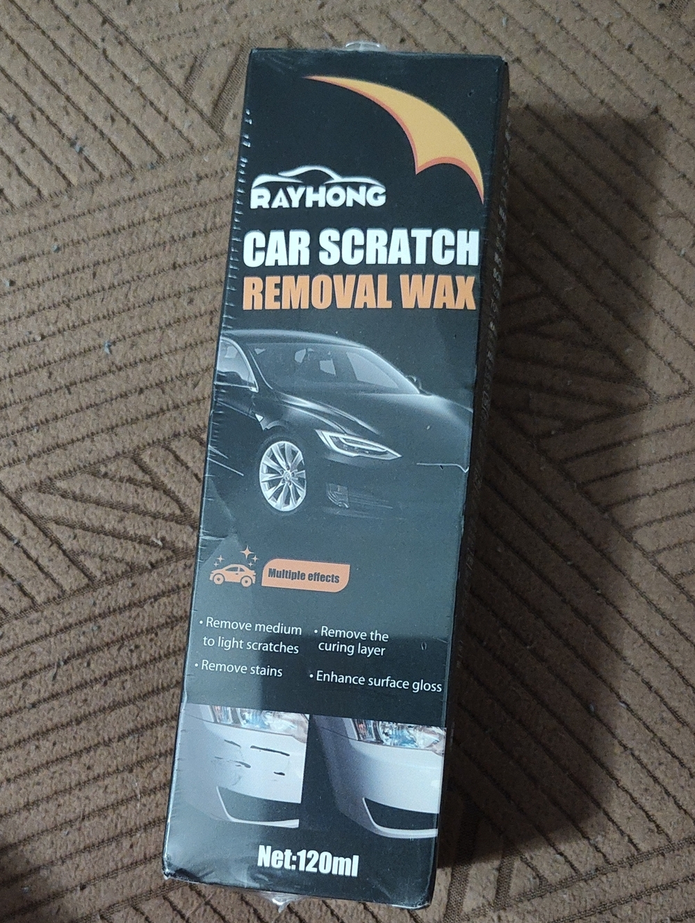 Rayhong Black & Orange Car Scratch Removal Wax - 120ml